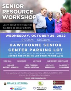 Senior Resources Workshop flyer